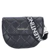 A black quilted Valentino handbag with a white logo strap is shown against a white background. Anteprima dell’immagine prodotto