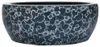 vidaXL Aufsatzwaschbecken Schwarz und Blau Rund Ø41x14 cm Produktbild-Vorschau 1