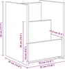 vidaXL Magazinregal Artisan-Eiche 35 x 35 x 45 cm Produktbild-Vorschau 8