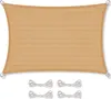 Sonnensegel HDPE Rechteck 2x4 sandbeige High Density Produktbild-Vorschau 1