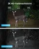 Comparison of color night vision and infrared night vision of a security camera, showing a deer in both modes. Náhled obrázku produktu