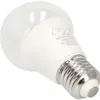 A white LED light bulb with silver metal threading at the base, shown against a white background. Produktbild-Vorschau