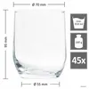45er Set Whiskygläser Bella 310ml Glas Tumbler Wasser Saft Produktbild-Vorschau 4