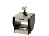 Table basse extensible IZAK - noir / béton Voir les images du produit 2
