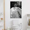 Wanddeko 80x120 cm - BadezimmerGlitzer-Badewanne, Leinwand Produktbild-Vorschau 3