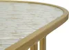 Couchtisch Tavolo 90 x 50 x 45 cm Metall Glas Gold_Natur24 Náhľad obrázku produktu