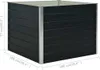 vidaXL Lit surélevé Anthracite 100 x 100 x 77 cm Acier Voir les images du produit 10