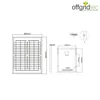 Offgridtec® 20W Mono Solarpanel 12V Produktbild-Vorschau 4