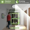 A person walking down a hallway with a motion-sensing ceiling light. Náhľad obrázku produktu