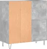 vidaXL Plattenschrank Betongrau 84,5x38x89 cm Holzwerkstoff Produktbild-Vorschau 6