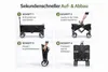 BigDean Bollerwagen faltbar 105L, bis 100 kg belastbar – Produktbild-Vorschau 5
