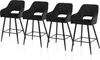 CLIPOP Barhocker, 4er Set Barstuhl aus Samtstoff, Produktbild-Vorschau 1