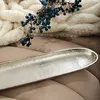HOMLA Taca dekoracyjna GIRONA podłużna srebrna 39x12x3 cm Podgląd zdjęcia produktu 5