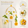 Mobile Baby Holz + Wollknäuel, Frische Blumen und Bienen, Produktbild-Vorschau 3