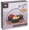 Snackschalen aus Akazienholz mit Henkel 3 Stk Produktbild-Vorschau 2