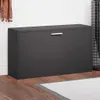Ławka Z Miejscem Na Buty, Czarna, 80X24X45 Cm Lumarko! Podgląd zdjęcia produktu 2