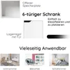 Wohnzimmerschrank aus Holz, Würfelregal mit Großem Produktbild-Vorschau 3