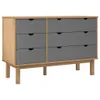 vidaXL Zásuvková skriňa OTTA Brown & Grey 111x43x73,5 cm z Náhľad obrázku produktu 1