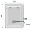 Rea Zrcadlo Led 60x80cm Sab-3436 Náhled obrázku produktu 6