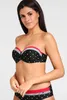 LASCANA Bandeau-Bikini-Top Monroe schwarz-rot Größe 42 Cup Produktbild-Vorschau 7
