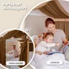 Hausbetthimmel Baumwoll Musselin Betthimmel Kinder Hausbett Produktbild-Vorschau 3