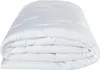 A folded white comforter is shown against a white background. Produktbild-Vorschau