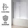 139x119 CM Badewannen Duschabtrennung aus Glas Produktbild-Vorschau 11