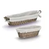 Zeller Brotkörbchen, Weide/Stoff, 49x14x10 cm, braun Produktbild-Vorschau 5