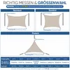Sonnensegel Balkon 160g/m² Polyester UV Schutz Sonnenschutz Produktbild-Vorschau 8