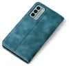 A teal-colored flip case for a smartphone is shown against a white background. Produktbild-Vorschau