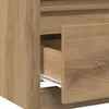 vidaXL Nočný stolík Artisan dub 40x40x50 cm materiál na Náhľad obrázku produktu 7