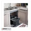 Poubelle de cuisine Ekotech EKKO.20 noire 2x16L pour meuble Voir les images du produit 3