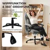 Ergonomiczne krzesło biurowe HOMCOM z funkcją masażu i Podgląd zdjęcia produktu 9