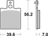 Bremsbelag SBS 519DCC (Satz pro Scheibe) Road Racing Produktbild-Vorschau 1
