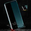 A smartphone case is shown in a dramatic, angled shot with a dark background, suggesting protection and style. A smaller inset image shows the case on a phone displaying the time and date. Produktbild-Vorschau