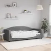 vidaXL Łóżko dzienne ciemnoszare 90x190 cm tkanina Podgląd zdjęcia produktu 2