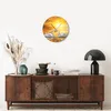 Wanduhr - Rund - Glasuhr - Schwan Wasser Paar - 40x40cm - Produktbild-Vorschau 7