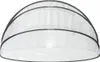 A transparent dome-shaped cover for a pool, made of PVC with gray framing. Náhled obrázku produktu