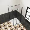 85x70cm 185cm 6mm Falttür mit Seitenwand Eckdusche ESG Nano Produktbild-Vorschau 2