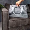 Intirilife Wasserfeste Reisetasche GRAU - 40 x 17 x 30 cm Produktbild-Vorschau 5