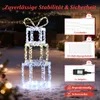 Pudełka na prezenty LED COSTWAY 90 cm, 3 piętrowe pudełka Podgląd zdjęcia produktu 5