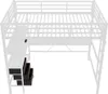 Letto a soppalco Sweiko 140x200cm, con luce d'ambiente, Anteprima dell’immagine prodotto 7