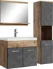 Mobile da bagno Montreal 60cm Rovere Castagno Grigio - Anteprima dell’immagine prodotto 1