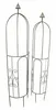 2x Rankturm "Lilie" aus Metall, braun, 137 & 146 cm hoch, Produktbild-Vorschau 2