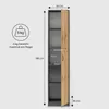 Bücherregal Kleiderschrank Regal 50 cm breit Schrank Produktbild-Vorschau 6