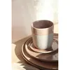 Pomax Spiro Becher aus Steinzeug, Puderrosa, Ø 8 x H 9 cm Produktbild-Vorschau 2