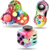 3Pcs Anti-Stress Würfel Spielzeug, Fidget Toy Cube, Fidget Produktbild-Vorschau 1