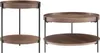 SalesFever Couchtisch 2er-Set | rund | je 2 Ablageflächen | Produktbild-Vorschau 1