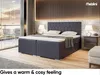 MEBLINI Boxspringbett mit Bettkasten - Gepolstert Produktbild-Vorschau 4