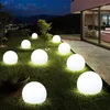 9er Set LED Solarkugel weiß, Erdspieß, DxH 10x38 cm Produktbild-Vorschau 12
